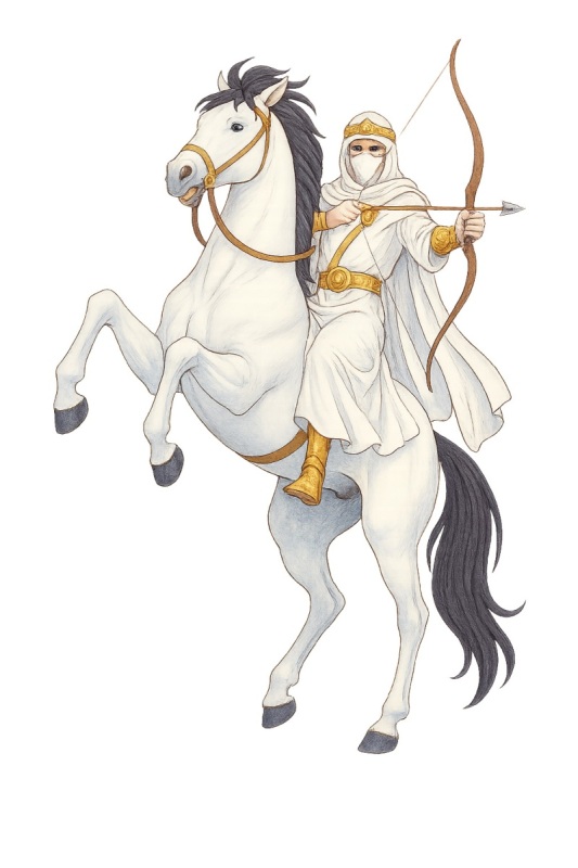White_Horse_Rider_Reared